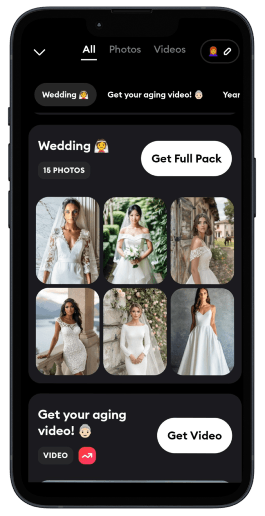 Remini Ai wedding filter