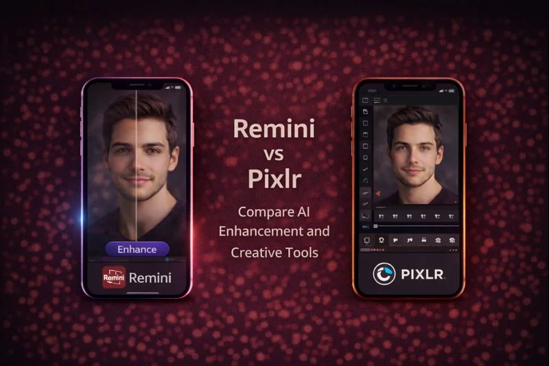 Compare Remini AI vs Pixlr Editor for Best Photo Editing App