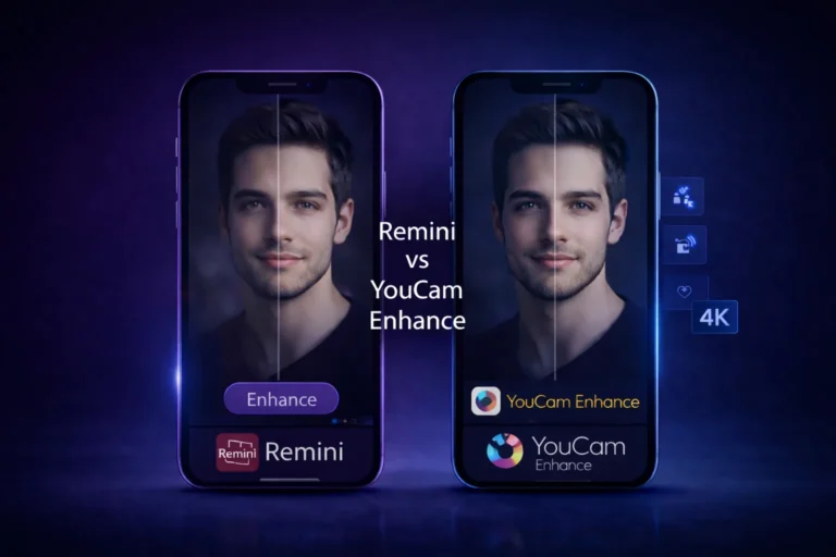 Remini AI vs YouCam Enhance All Features Comparison